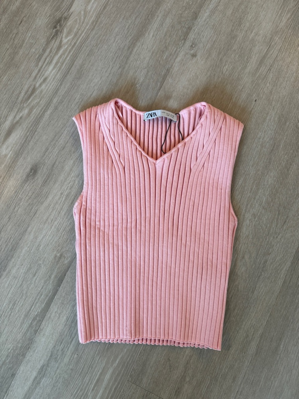 Zara Pink Tank Sweater Top